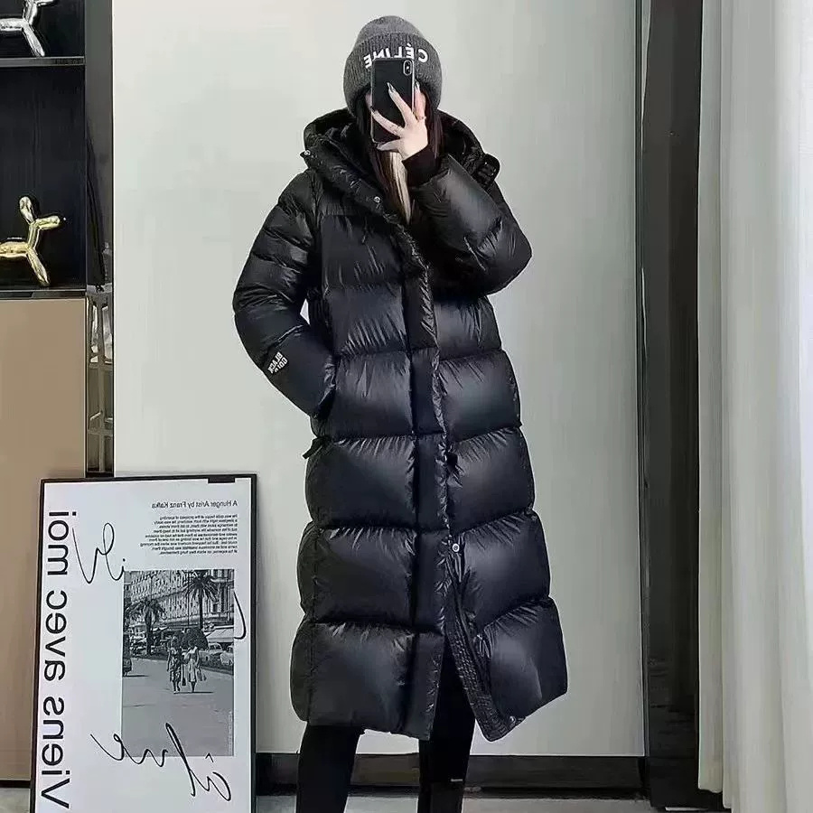 Women’s Long Down Jacket – Knee-Length Thick Winter Puffer Coat