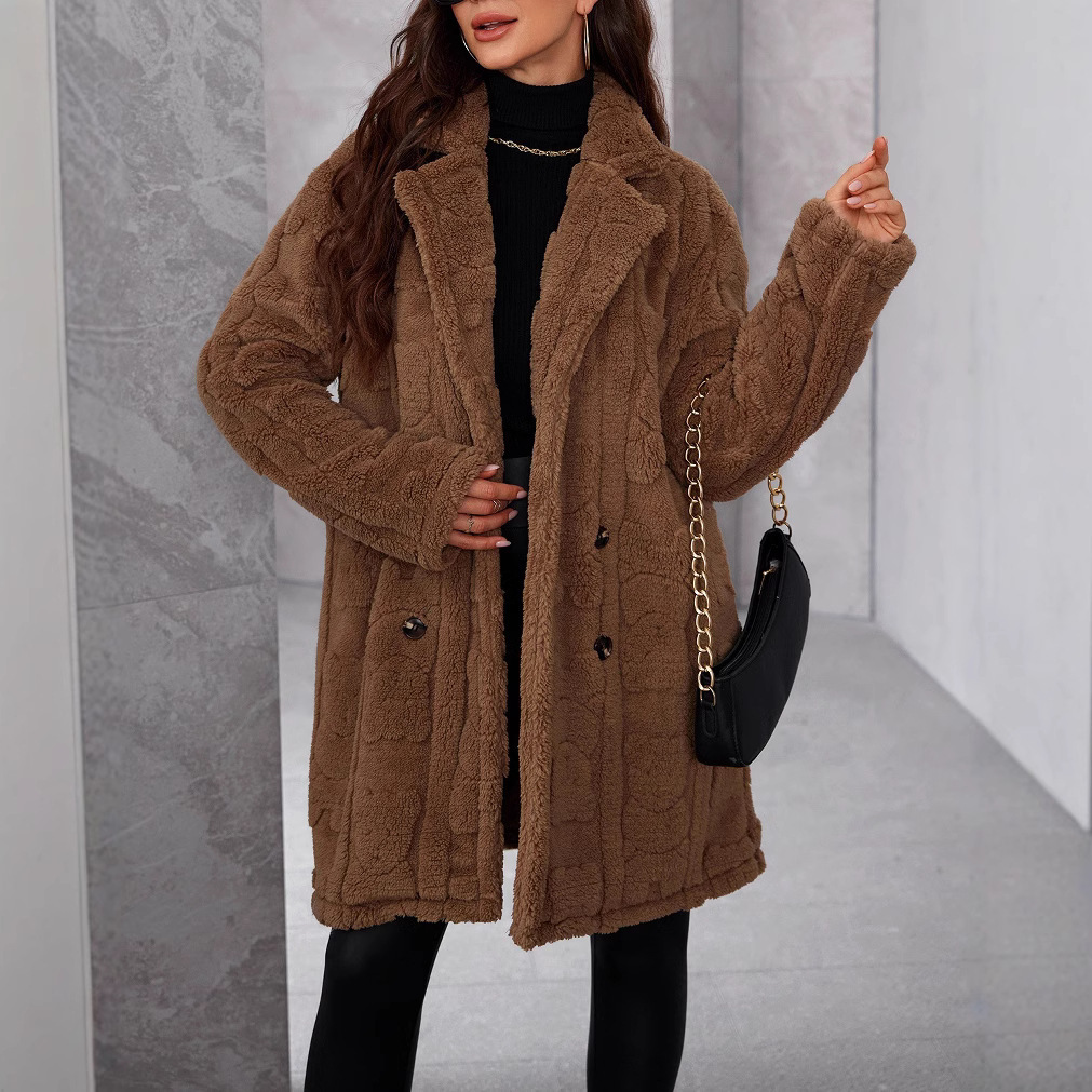 Loose Overcoat Women, Women’s Loose Fit Overcoat – Stylish Winter Long Coat